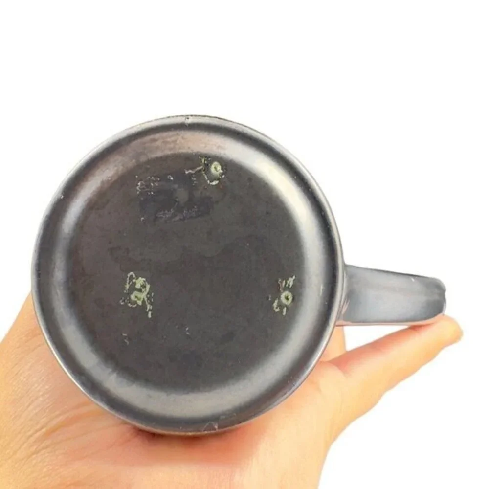 Studio Art Pottery Hand‎ Made Single Drip Glaze Pottery Drinking Coffee Cup Mug